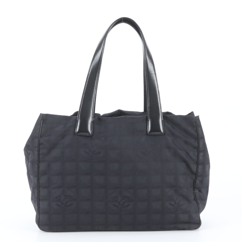 Chanel New Travel MM Coco Mark Leather Tote Bag Shoulder for Women (with seri...